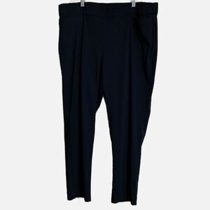 Kim Rogers Millenium Plus Size Solid Pull-On Career Dress Pants. Navy Size 18WS